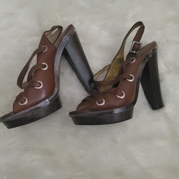 MICHAEL Michael Kors Shoes - Michael Michael Kors Size 7M brown heels